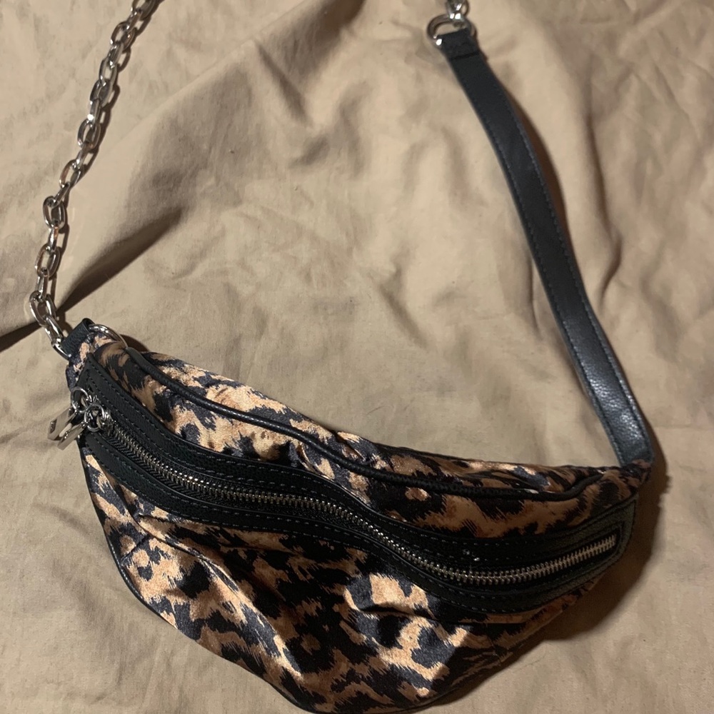 Zara Cheetah Print Satin Belt Bag/Fanny Pack